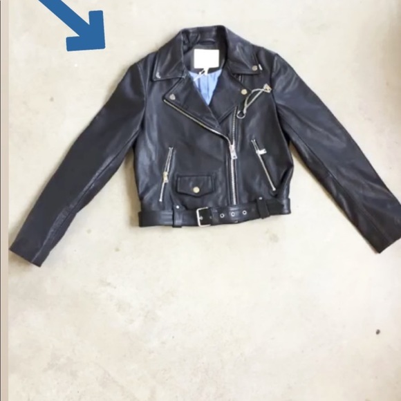 Maje Leather Jacket - Picture 4 of 11